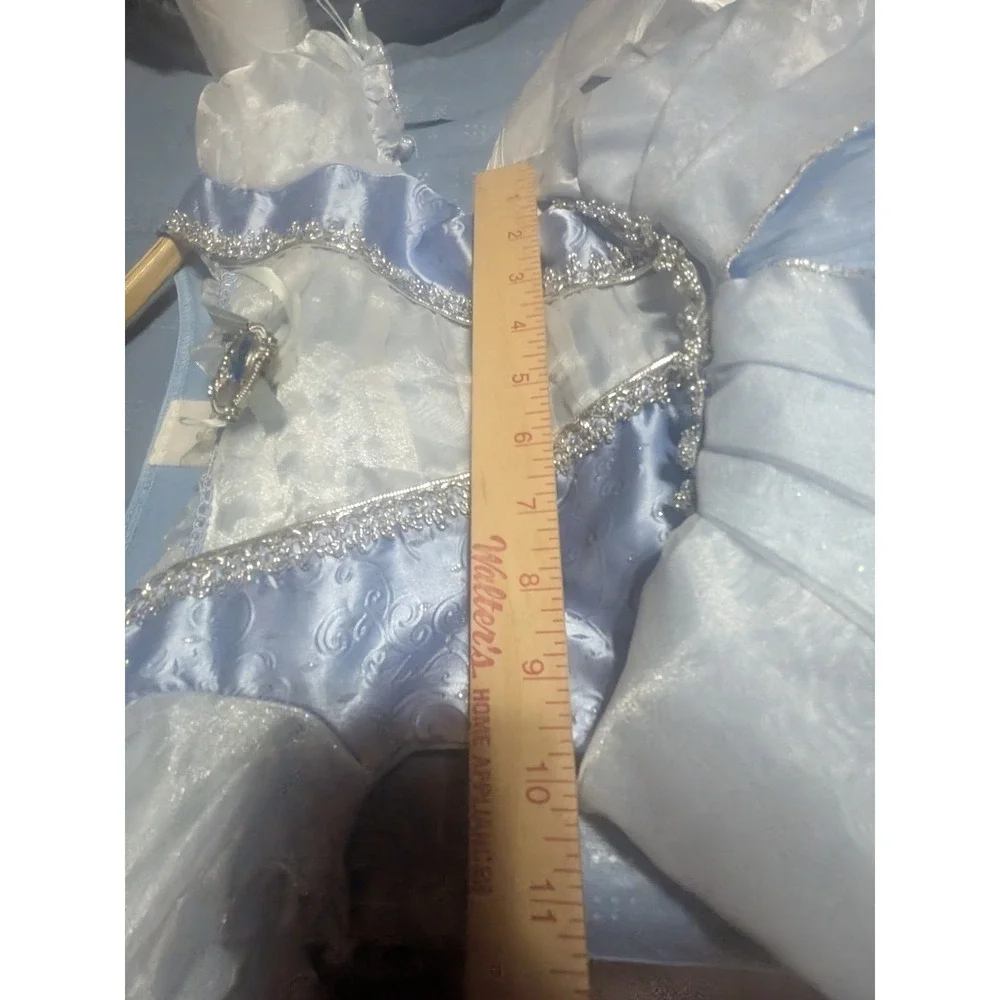 Disney Store Cinderella Dress Costume Halloween Blue Tulle Girls Size 3